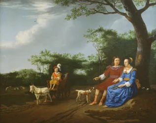 Um grupo familiar em uma paisagem, 1655